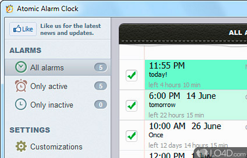 Atomic Alarm Clock Screenshot