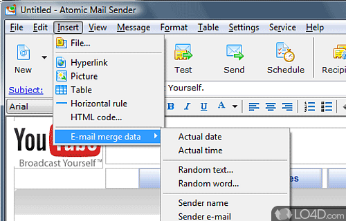 Atomic Mail Sender Screenshot