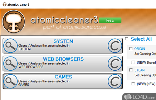 Straightforward application that can help you clean your computer - Screenshot of atomiccleaner3