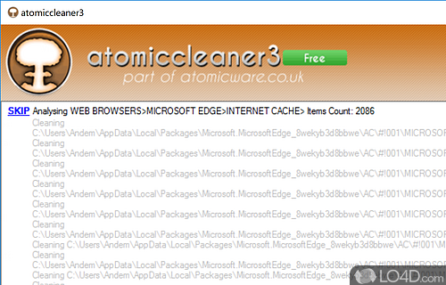Delete obsolete files to improve the speed of PC - Screenshot of atomiccleaner3