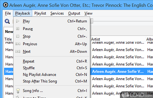 Playlist management and audio playback control - Screenshot of Audacious
