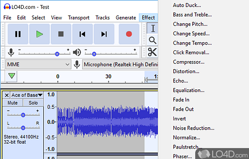 Take the best free sound editor wherever you go - Screenshot of Audacity Portable