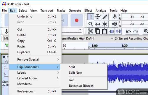 Audacity - Screenshot of Audacity Portable