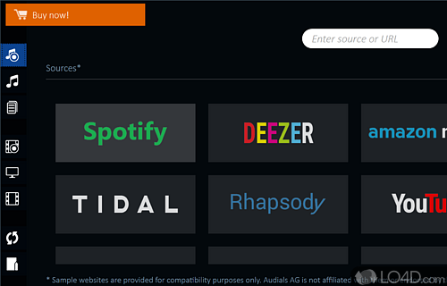 Record DRM-protected files - legally - Screenshot of Audials Tunebite Platinum