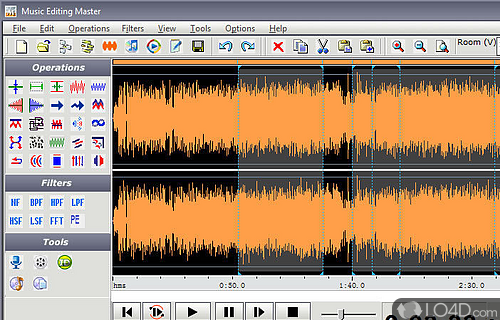 Screenshot of Music Editing Master - User interface