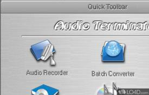 Screenshot of Audio Terminator - Comes packed with many features for helping users record, convert, edit, burn
