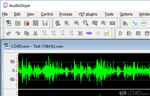 Complex app which can edit audio tracks, analyze a songs frequency, record sounds - Screenshot of Audiodope
