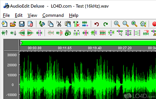 Powerful visual audio editor and converter solution for all current format - Screenshot of AudioEdit Deluxe