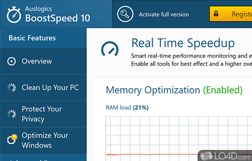 Fix and speed up your PC - Screenshot of Auslogics BoostSpeed