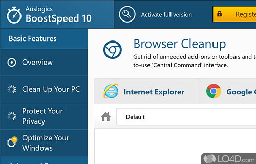 Speed up a Slow Windows System - Screenshot of Auslogics BoostSpeed