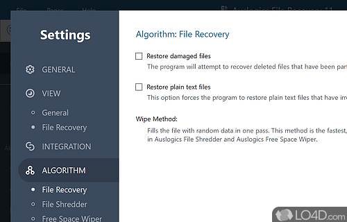 Recovering your deleted documents - Screenshot of Auslogics File Recovery