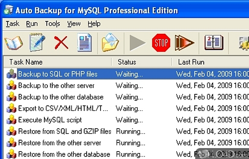 Auto Backup for MySQL Professional Screenshot