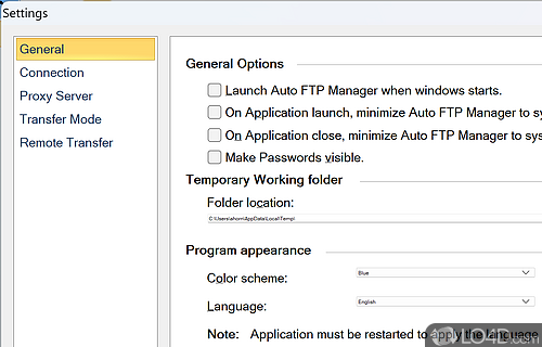 An overall reliable FTP client - Screenshot of Auto FTP Manager