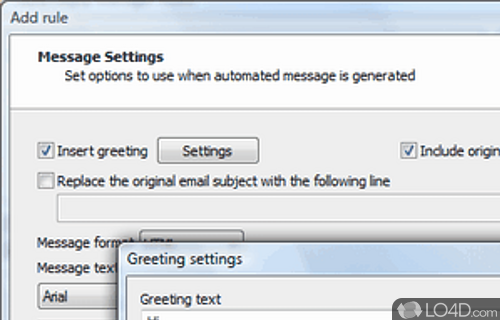 Auto Reply Manager Outlook Autoresponder Screenshot