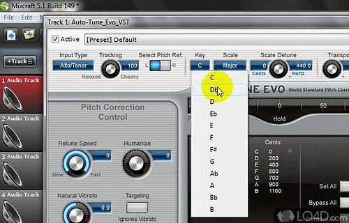 Screenshot of Auto-Tune Evo VST - Next Generation of the Worldwide Standard in Professional Pitch Correction