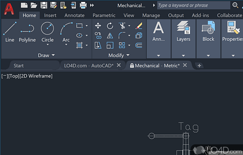 Aggregate spatial data - Screenshot of AutoCAD