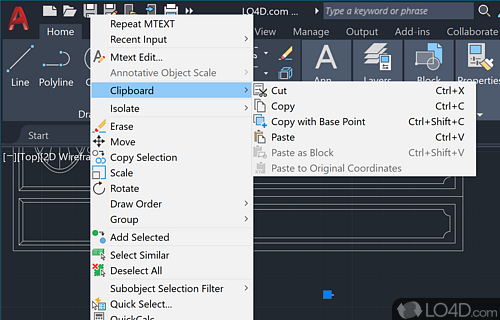 Create 2D and 3D objects - Screenshot of AutoCAD