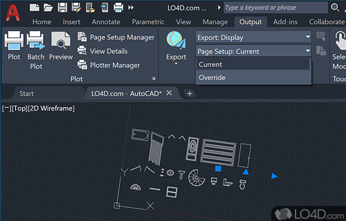 Building design drawings - Screenshot of AutoCAD