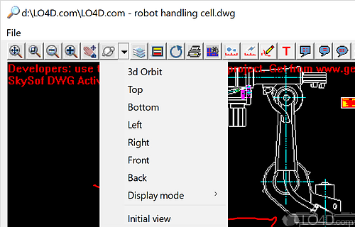 Open and view DWG, DXF and DWF files - Screenshot of AutoCAD Drawing Viewer