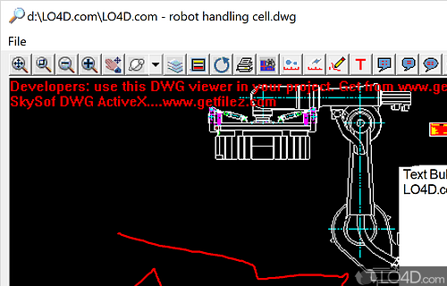 Excellent non-professional application - Screenshot of AutoCAD Drawing Viewer