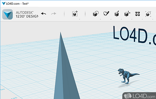 Easy 3D creation software and editing tool for 3D printers - Screenshot of Autodesk 123D Design