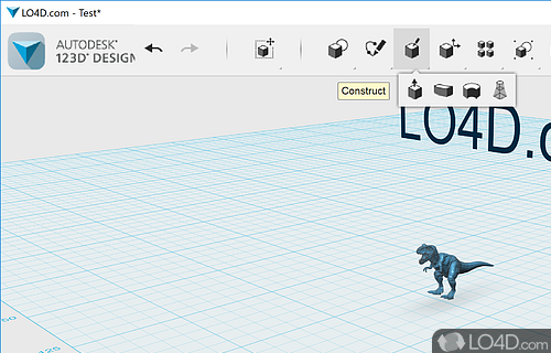 Creates 3D models - Screenshot of Autodesk 123D Design