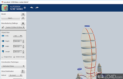 Autodesk 123D Make Screenshot