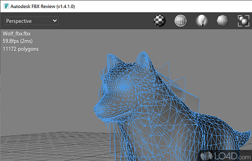 3D authoring tool - Screenshot of Autodesk FBX Review