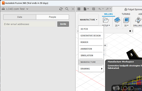 Solid, parametric, free form and mesh modelling - Screenshot of Autodesk Fusion 360