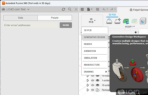 Much more than a 3D computer aided design (CAD) - Screenshot of Autodesk Fusion 360