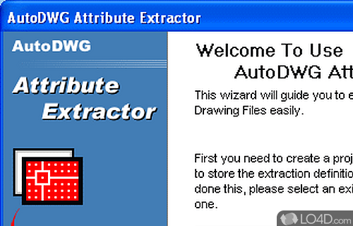 Screenshot of AutoDWG Attribute Extractor - Speedy setup and approachable interface
