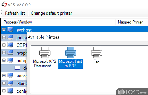 Automatic Printer Switcher screenshot