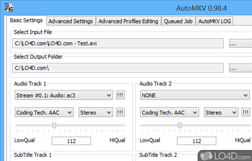 Backup DVDs and digital/analog captures to various formats - Screenshot of AutoMKV