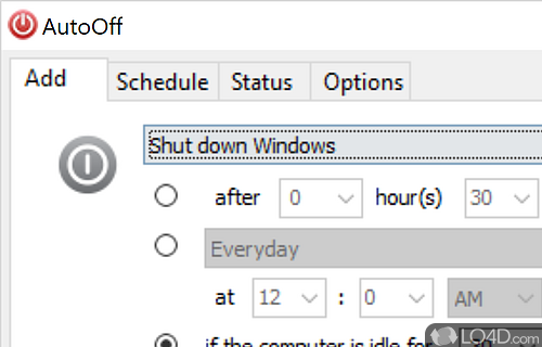 AutoOff : Shut down Windows automatically