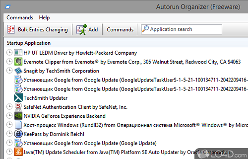 Screenshot of Autorun Organizer - Manage the programs that automatically run every time you turn on computer