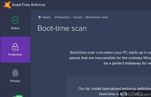 Other security tools - Screenshot of Avast Free Antivirus