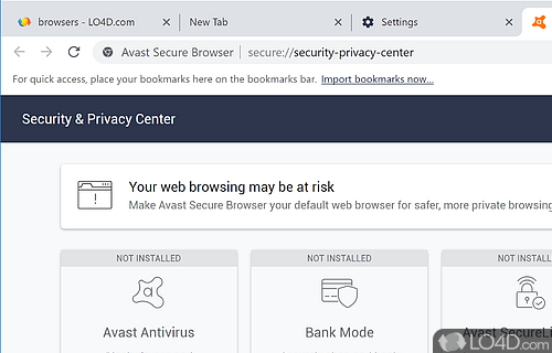 Privacy - Screenshot of Avast Secure Browser