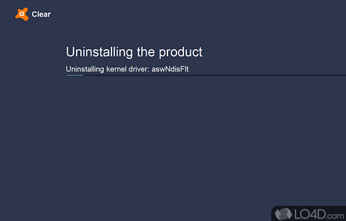 Avast Software Uninstall Utility screenshot