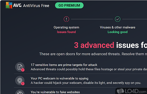 Additional features - Screenshot of AVG AntiVirus Free