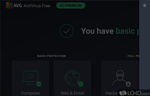 End-to-end protection - Screenshot of AVG AntiVirus Free