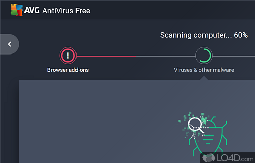 Manage protection modules - Screenshot of AVG Antivirus Free