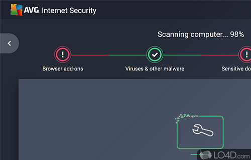 Antimalware engine based on six layers of protection - Screenshot of AVG Internet Security