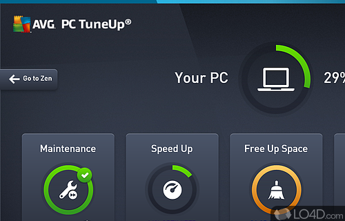 A quick and easy cleaning process - Screenshot of AVG PC Tuneup
