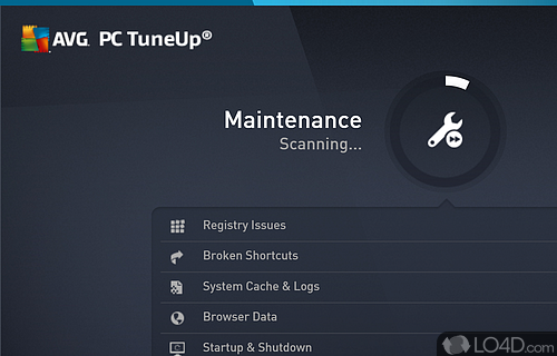 Keep PC in good shape with various tools that junk files, repair registries, remove apps - Screenshot of AVG PC Tuneup