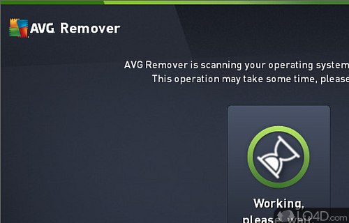 Deletes AVG traces, user settings and the virus vault - Screenshot of AVG Clear (AVG Remover)