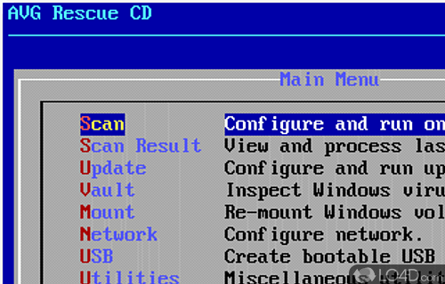 Screenshot of AVG Rescue CD - A free Security program for Windows