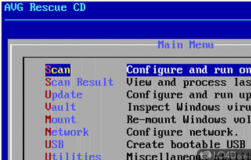 AVG Rescue Portable Screenshot