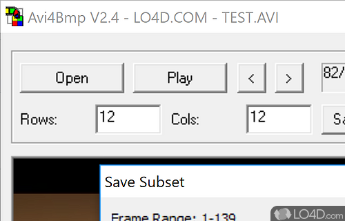 Avi4Bmp Screenshot