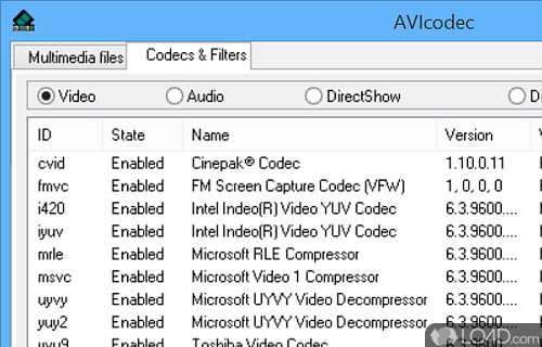 AVIcodec Screenshot