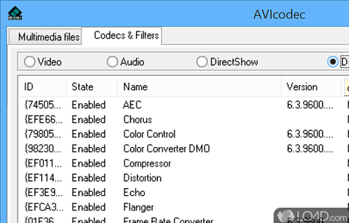 AVIcodec screenshot